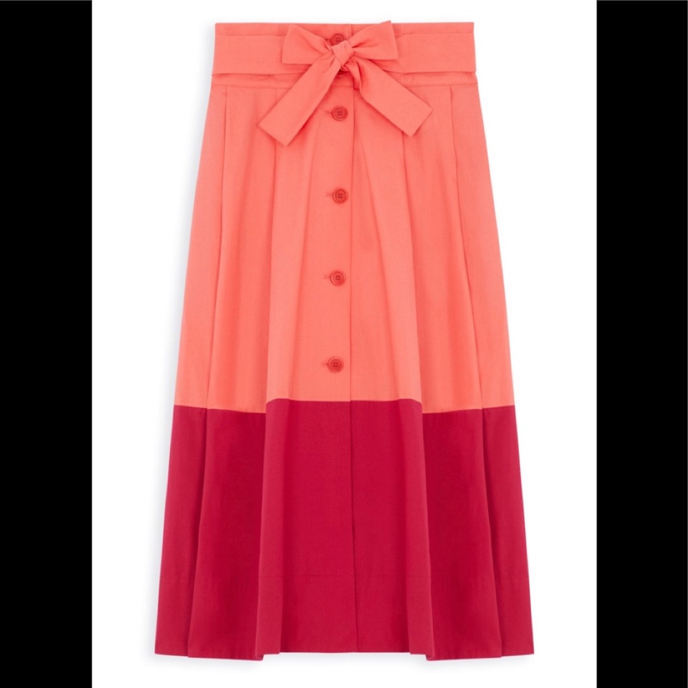 Pink and Azalea Poplin Skirt by Tara Jarmon